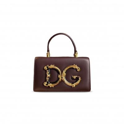 DOLCE GABBANA LEATHER SHOULDER BAG (18*10*5cm)